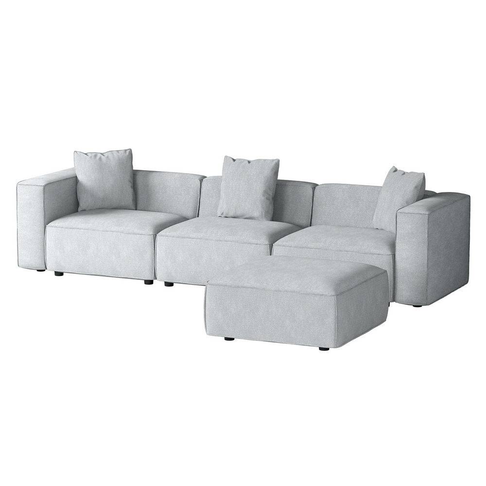 4-Seater Sofa - Grey - STripleB 