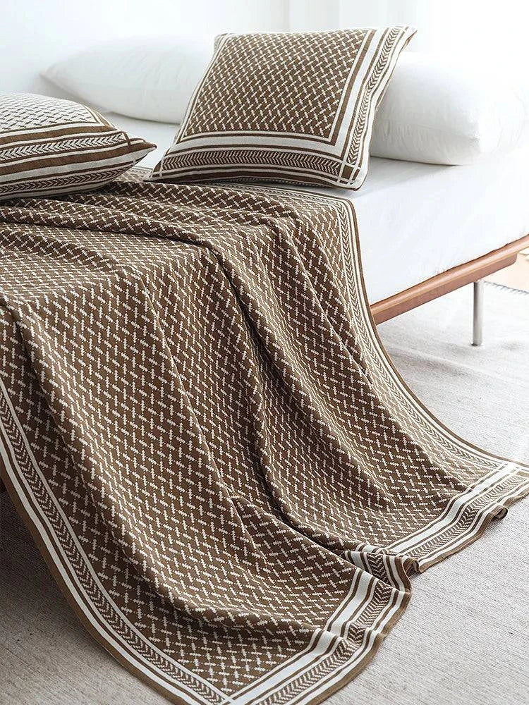 Nordic Knitted Blanket - STripleB 