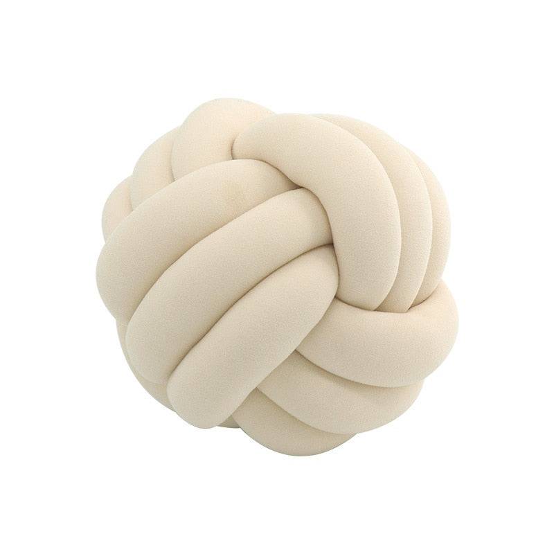 Soft Round Handmade Knotted Ball Sofa Pillow - STripleB 