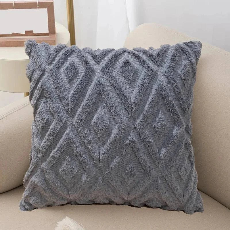 Soft Faux Fur Throw Pillow Covers - STripleB 