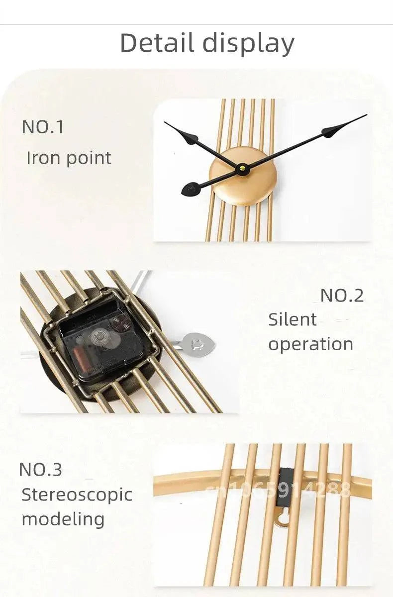 Modern Nordic Silent Wall Clocks - STripleB 