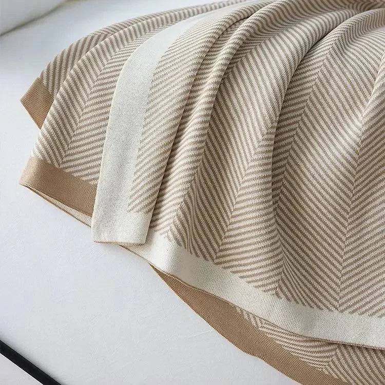 Nordic Knitted Blanket Throw - STripleB 