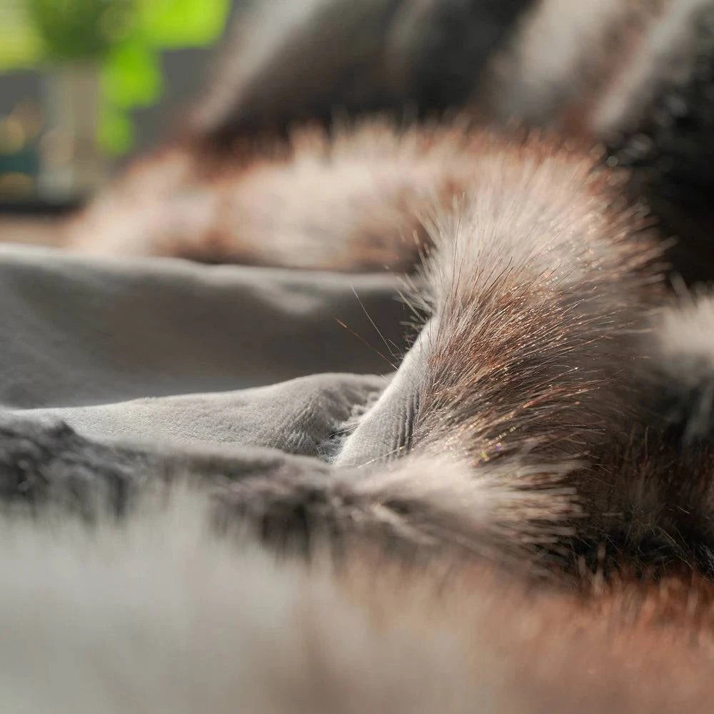 Luxury Faux Fur Blanket - High-End Fox Fur Bed & Sofa Throw - STripleB 