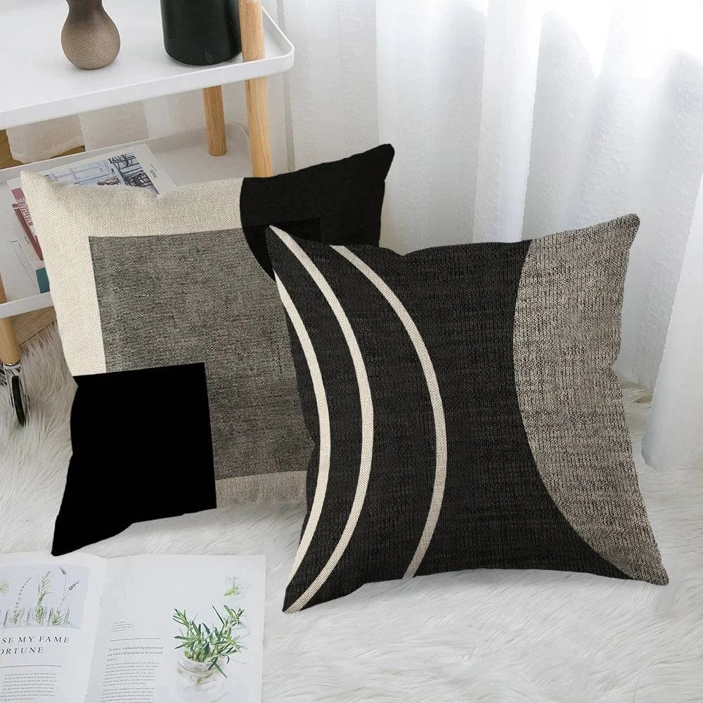 Abstract Boho Geometric Throw Pillow Covers - STripleB 