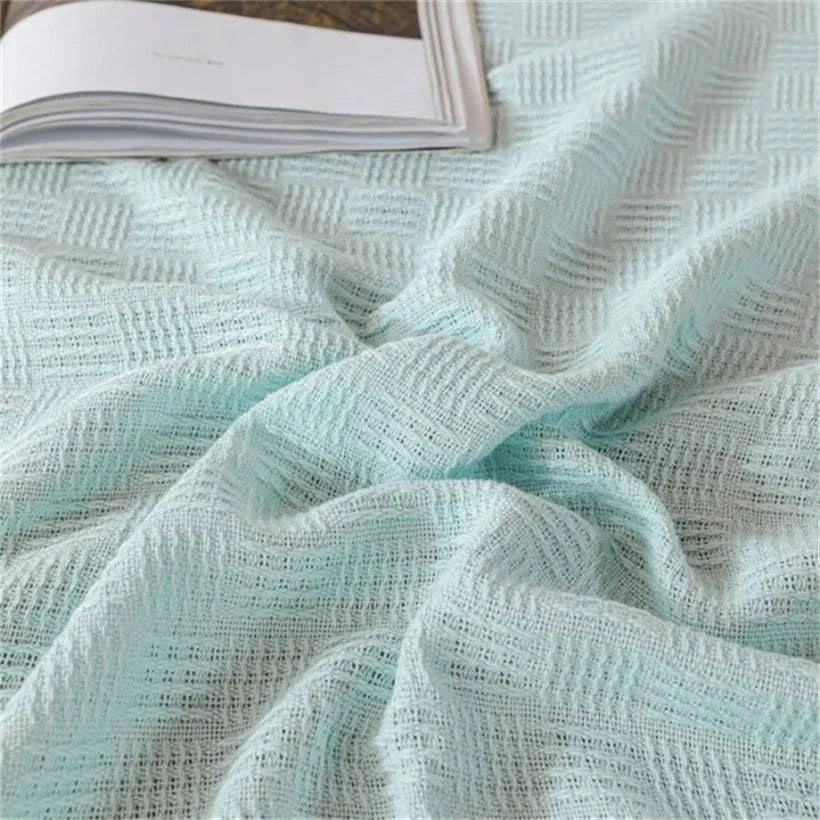 100% Cotton Throw Blanket - STripleB 