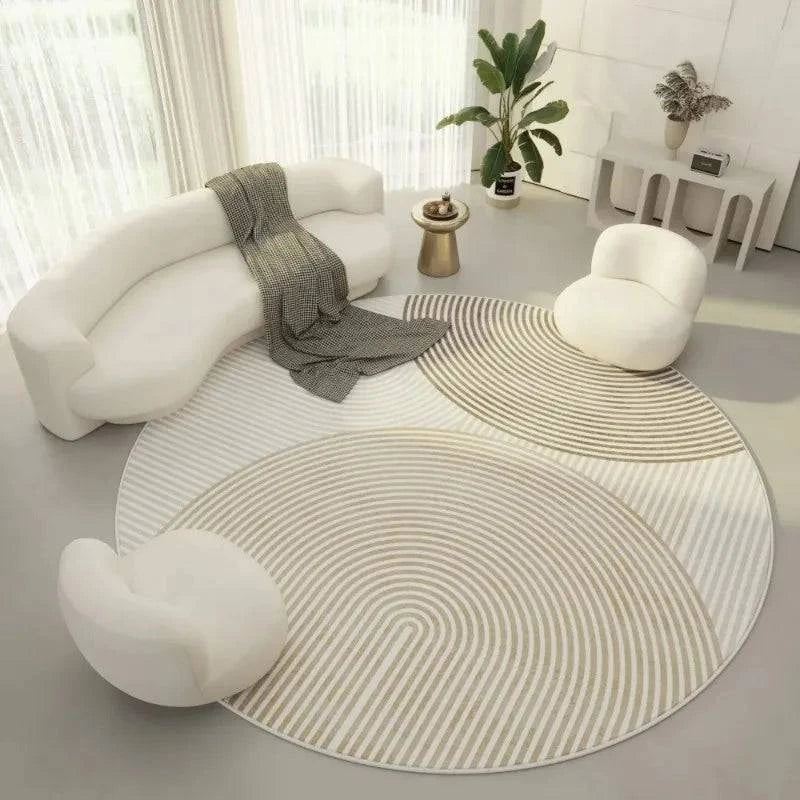 Modern Minimalist Round Decorative Carpets - STripleB 