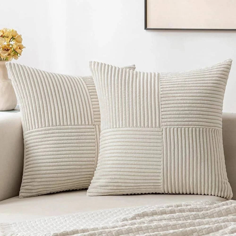 Soft Plush Corduroy Cushion Covers - STripleB 