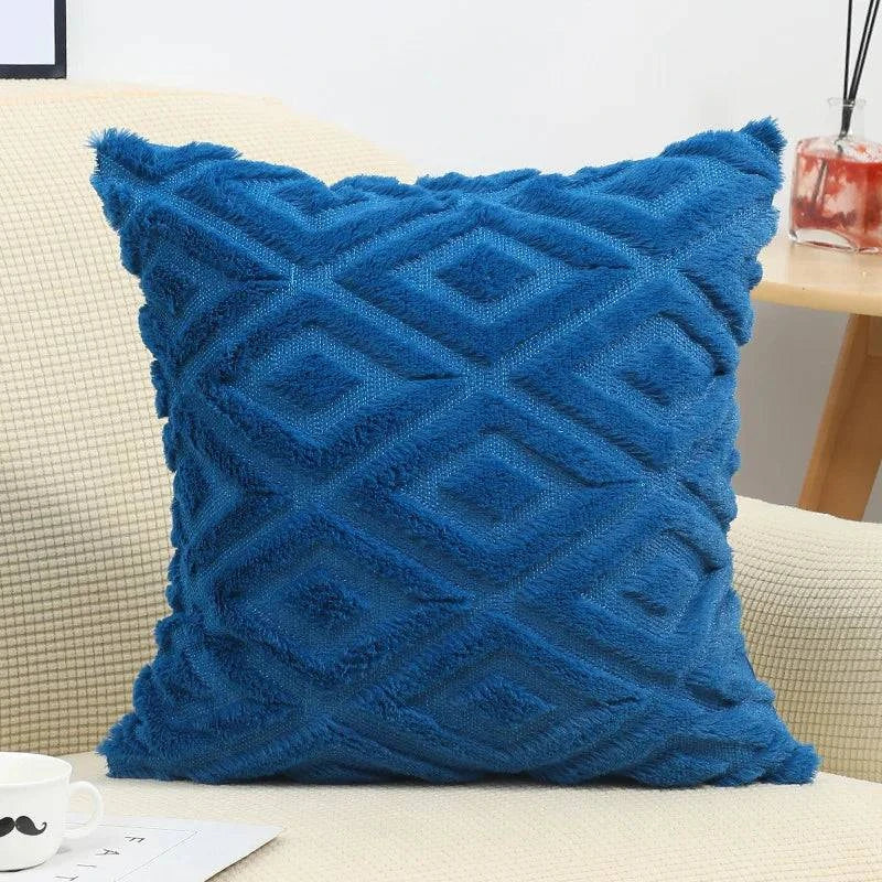 Soft Faux Fur Throw Pillow Covers - STripleB 