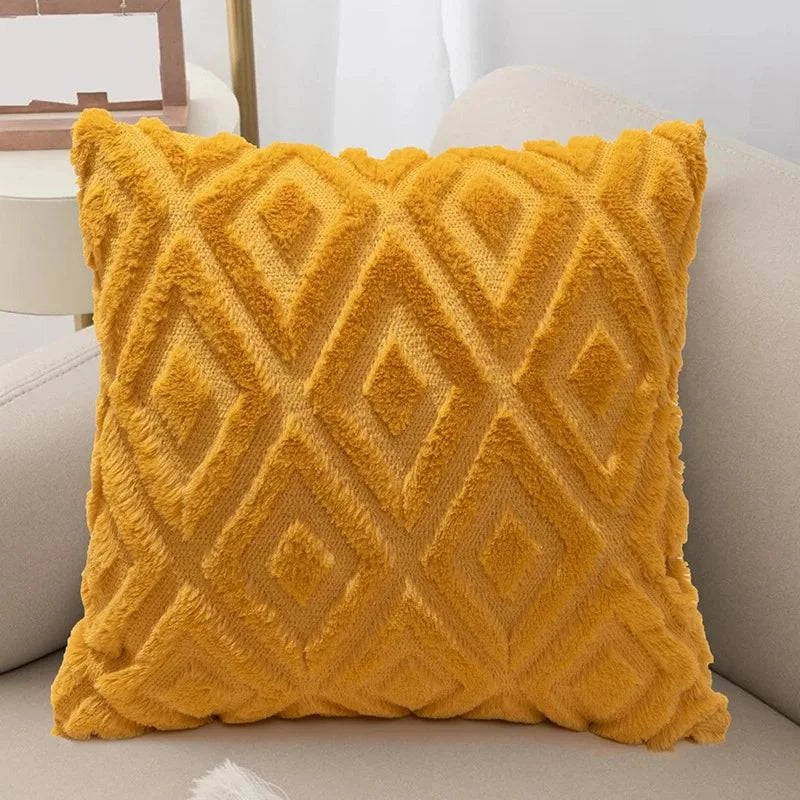 Soft Faux Fur Throw Pillow Covers - STripleB 