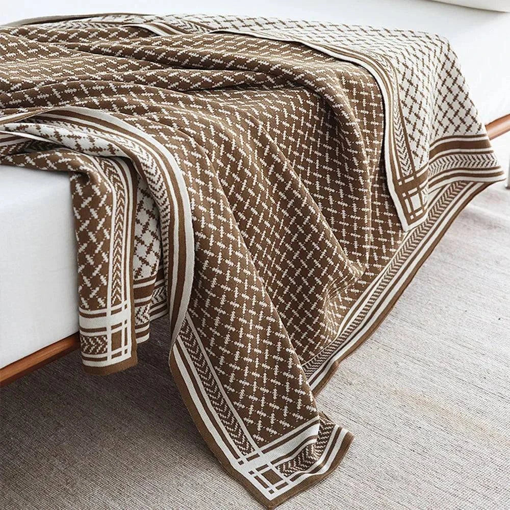 Nordic Knitted Blanket - STripleB 