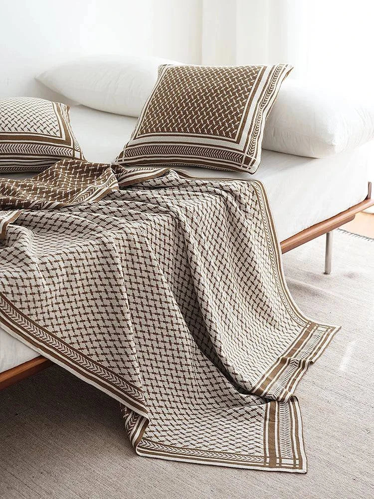 Nordic Knitted Blanket - STripleB 