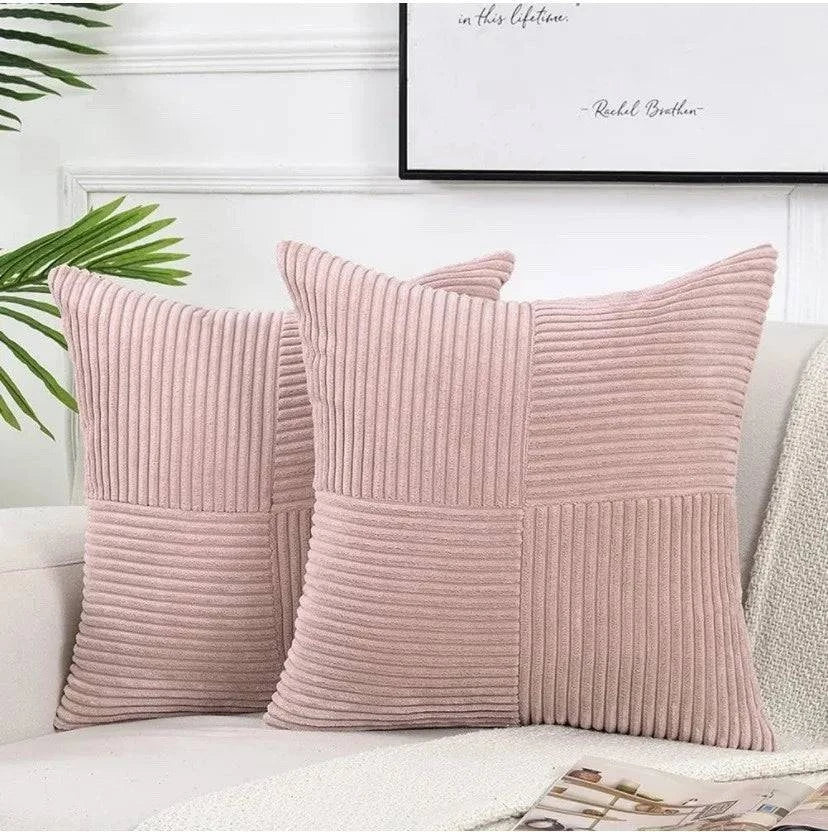 Soft Plush Corduroy Cushion Covers - STripleB 