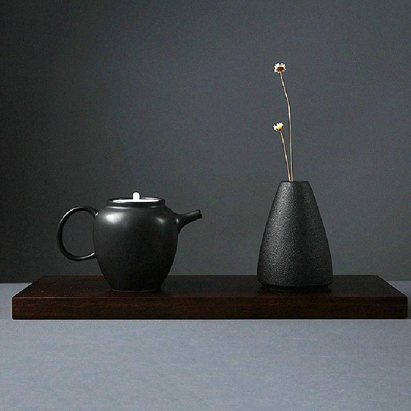 Black Ceramic Vase - STripleB 