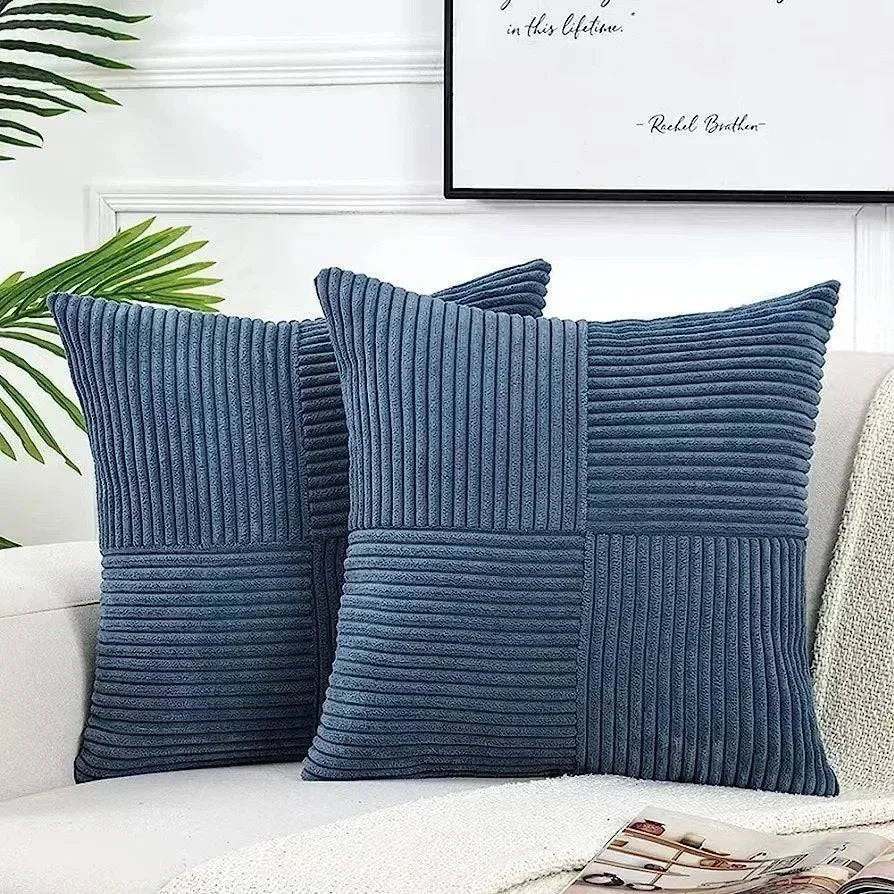 Soft Plush Corduroy Cushion Covers - STripleB 