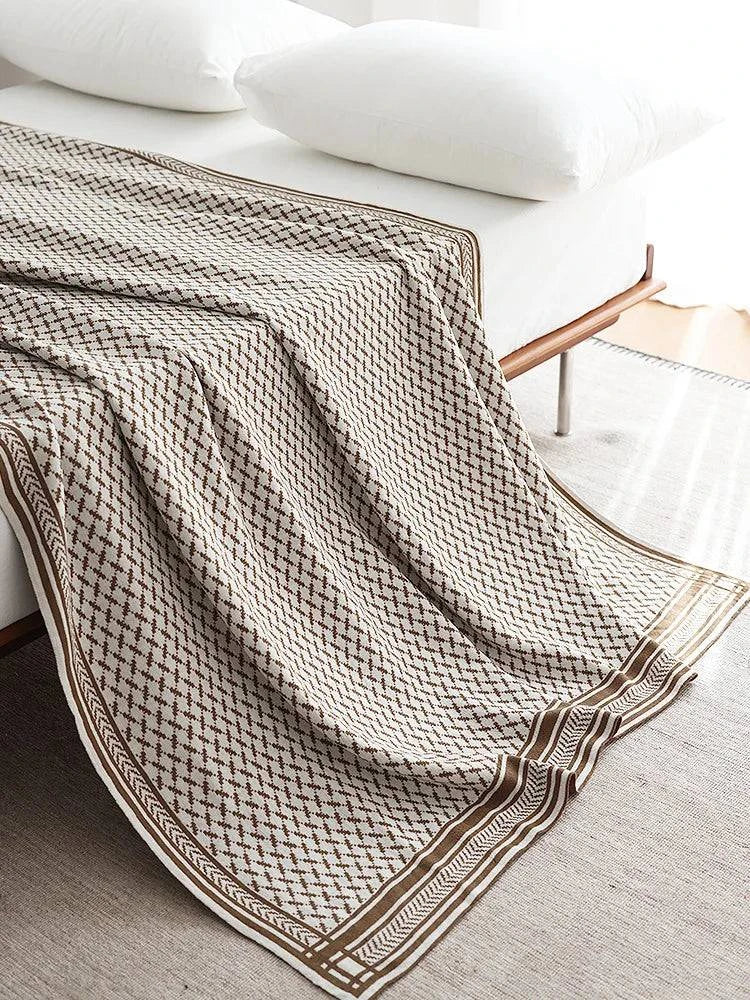 Nordic Knitted Blanket - STripleB 