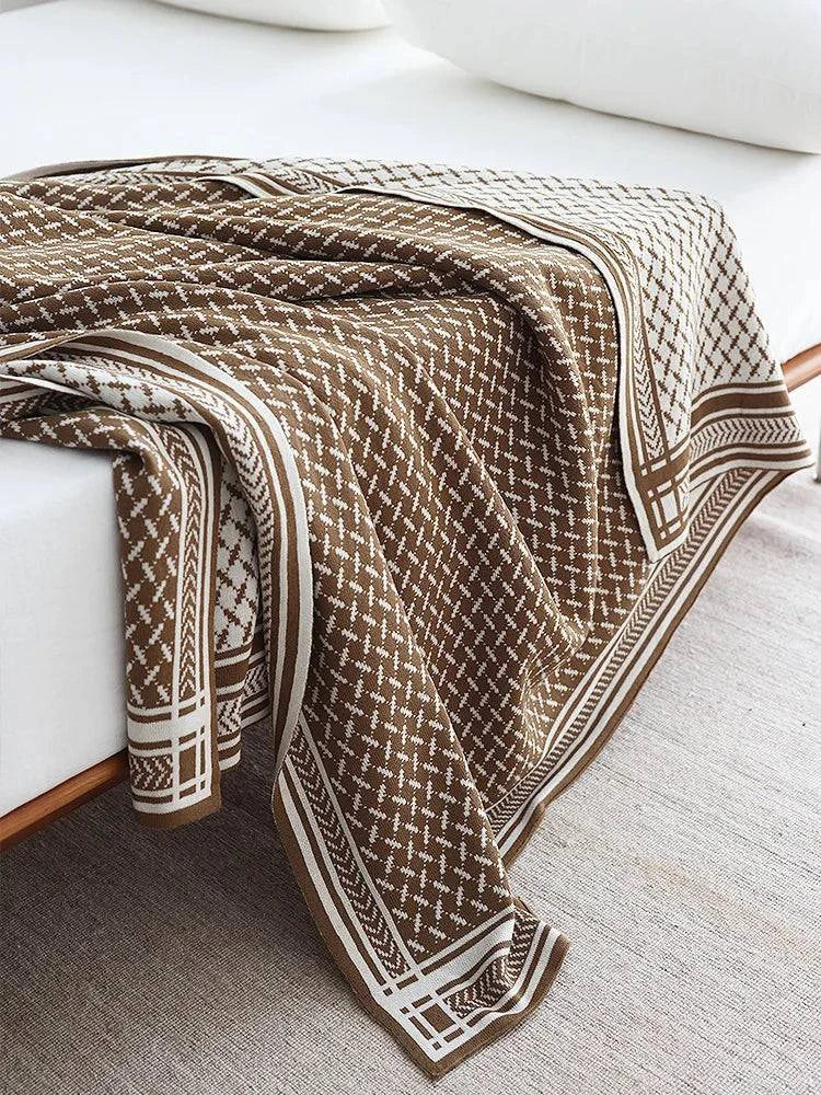 Nordic Knitted Blanket - STripleB 
