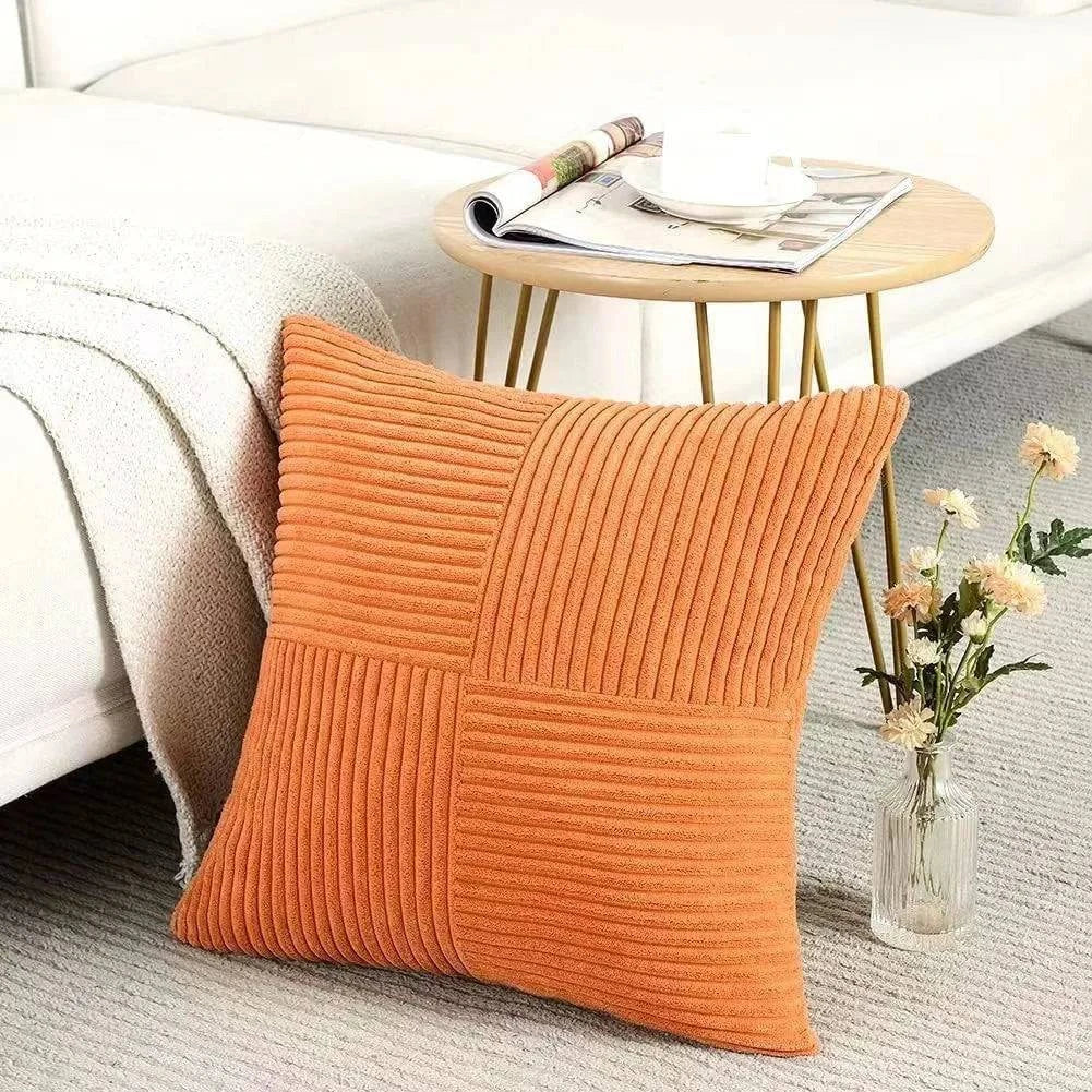 Soft Plush Corduroy Cushion Covers - STripleB 