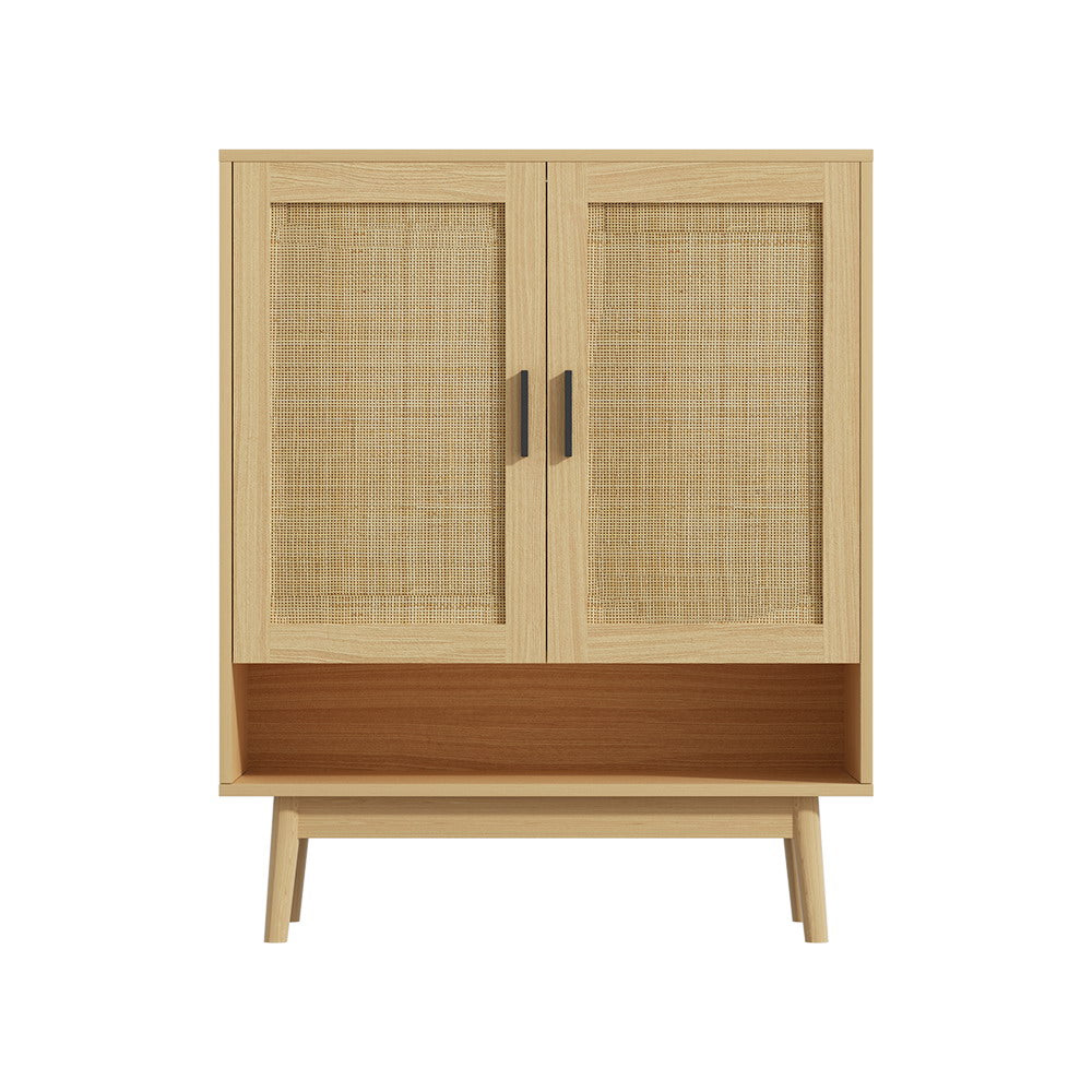 Shoe Rack Cabinet - Rattan - 5-tier - STripleB