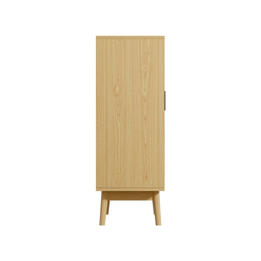 Shoe Rack Cabinet - Rattan - 5-tier - STripleB