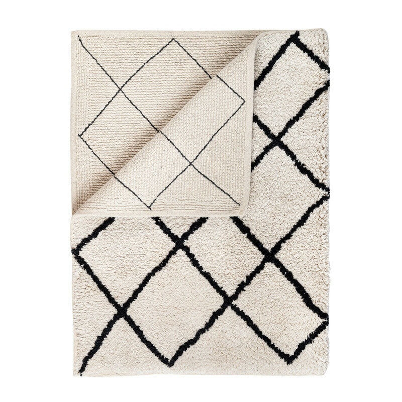 Soft Cotton Bath Rug Tufted Jacquard Design - STripleB 