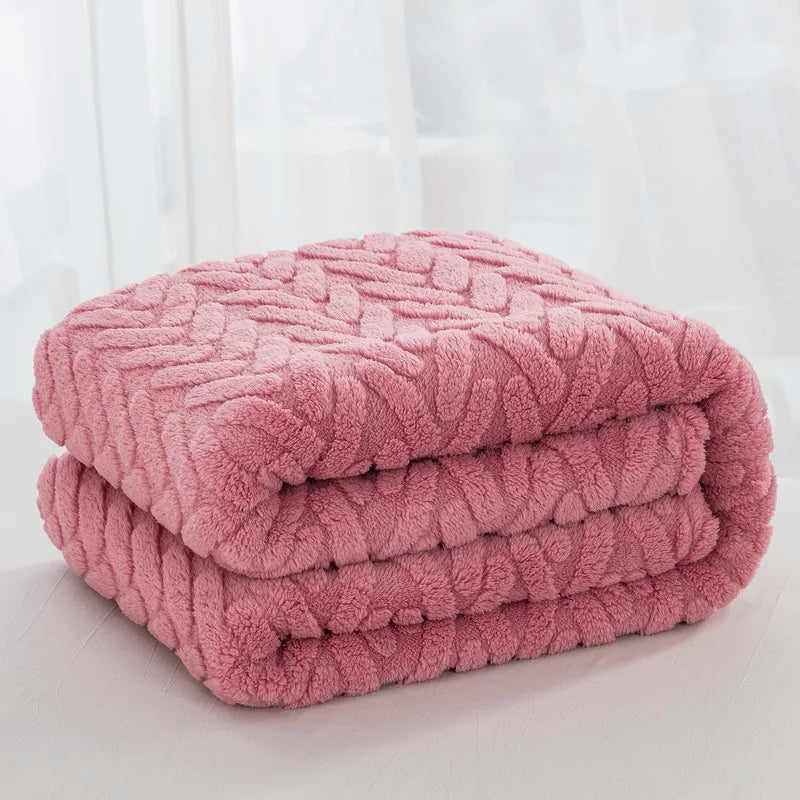Soft Plush Blankets for All Seasons - Pink - STripleB