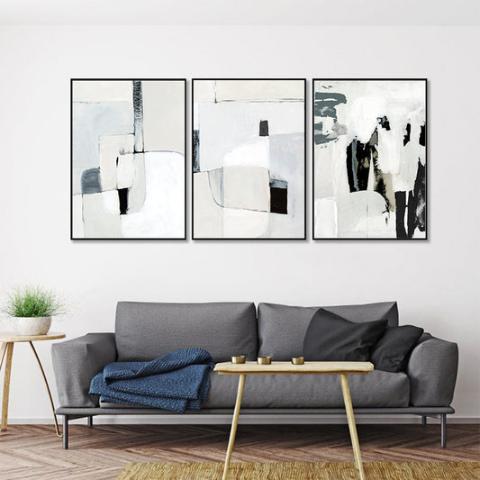 Soft Spoken 3 Sets Black Frame Canvas - 80cmx120cm - STripleB