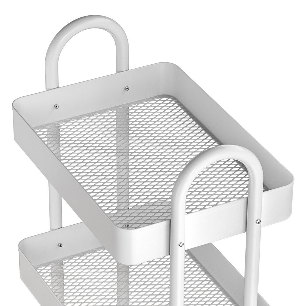 Storage Trolley - 4 Tiers - White - STripleB