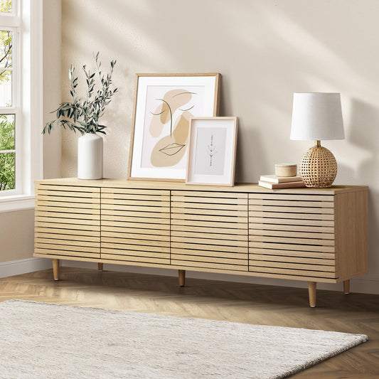 TV Stand Cabinet Entertainment Unit with Unique Door 160 cm - StripleB
