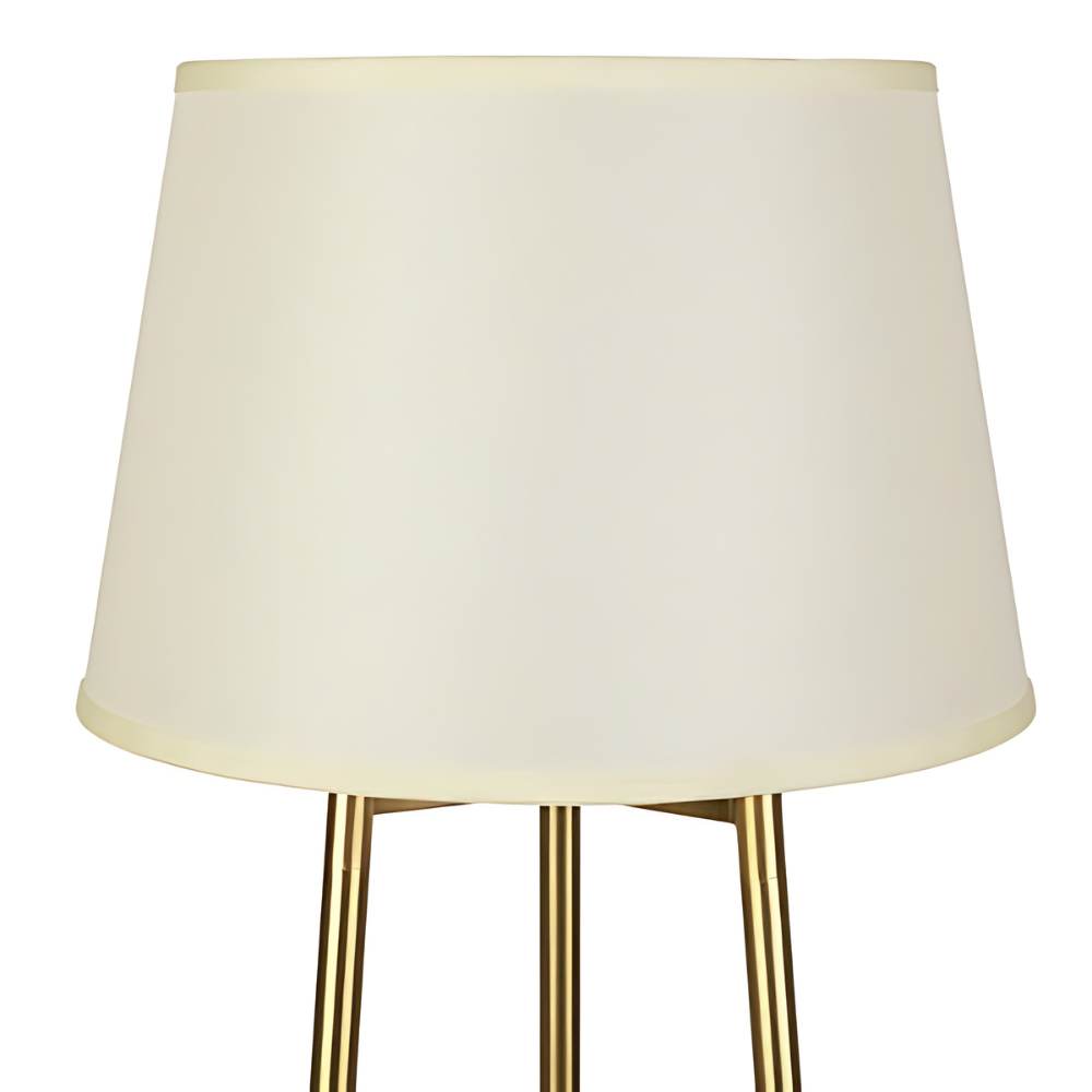 Tall Floor Lamp with 3-Tier Marble Shelves - STripleB
