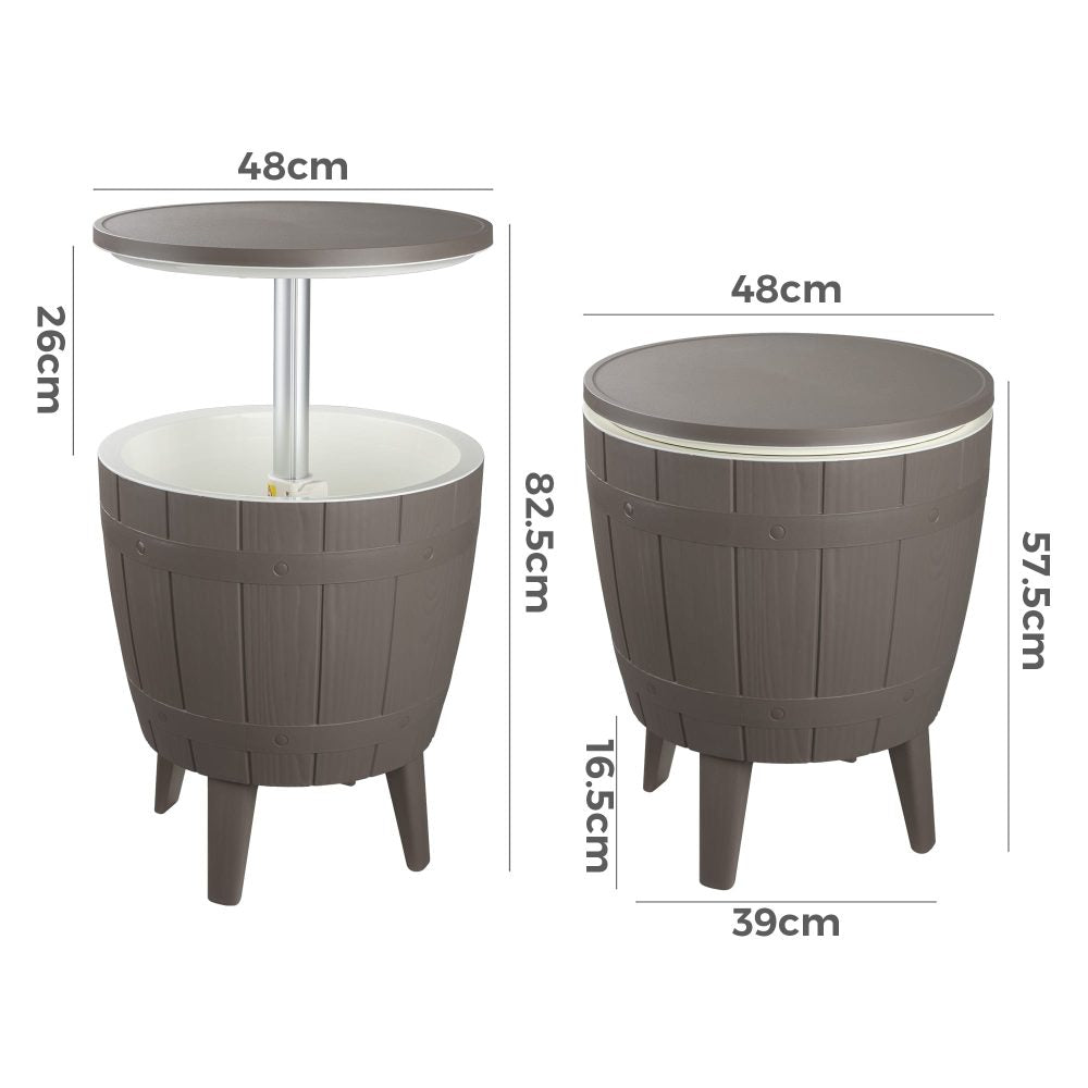 Taupe Cooler Table - STripleB