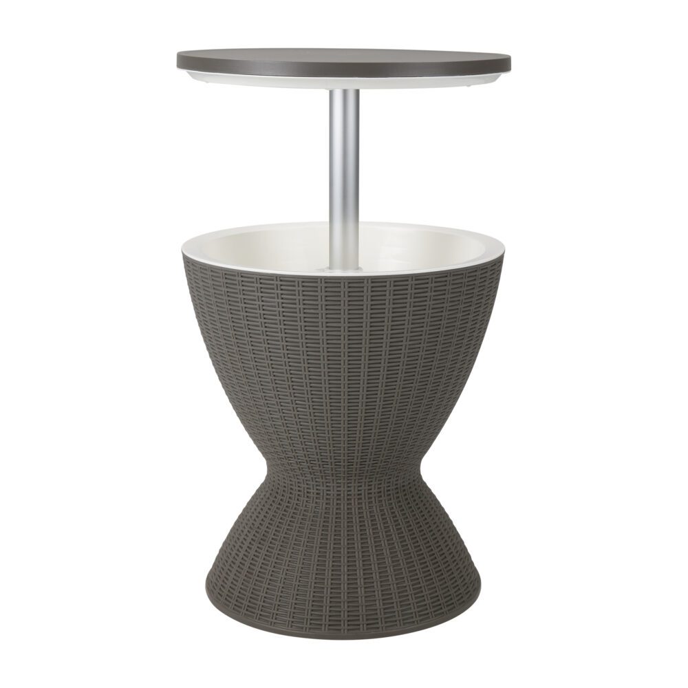 Taupe Ice Bucket Table - StripleB