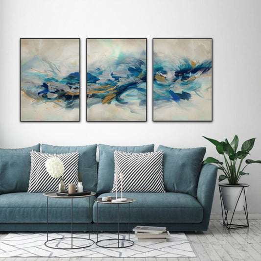 The Universal - 3 Sets Black Frame Canvas - 80cmx120cm - STripleB