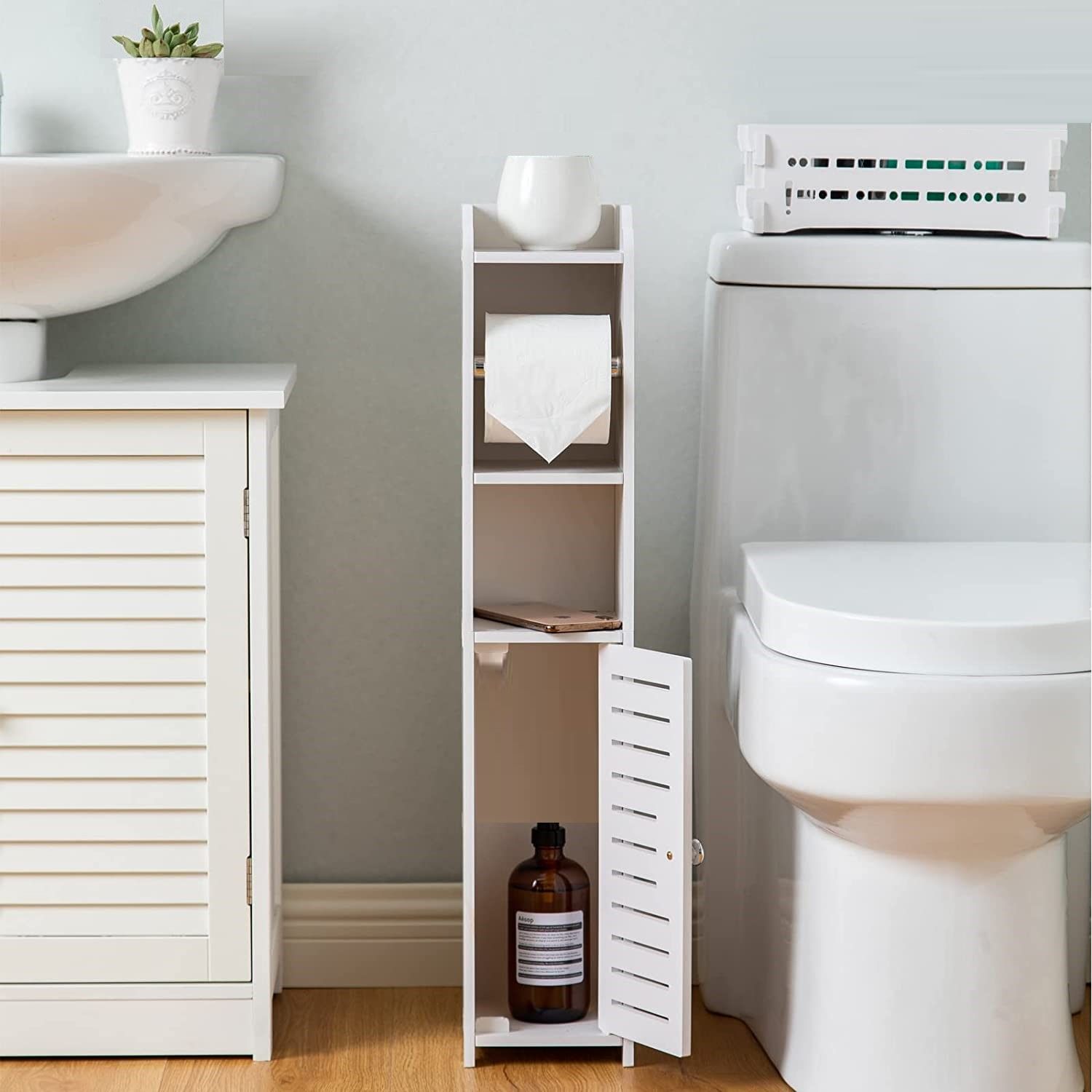 Toilet Paper Roll Holder - White - STripleB