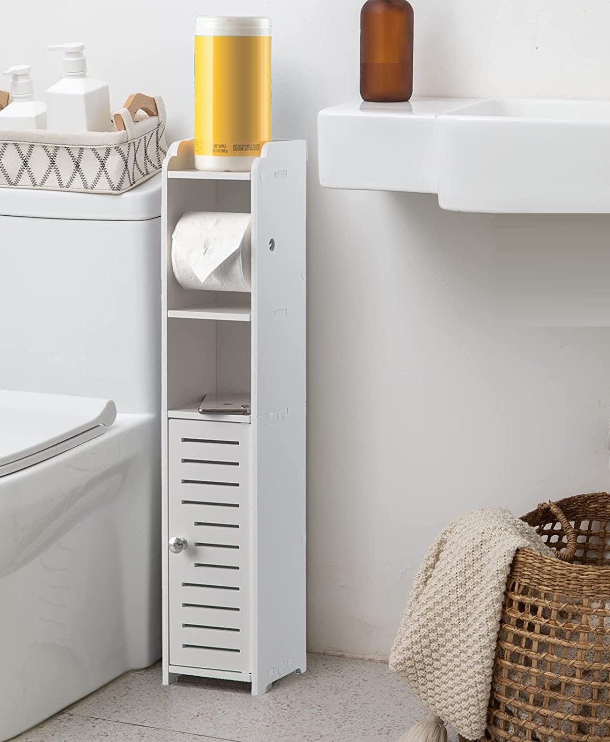 Toilet Paper Roll Holder - White - STripleB