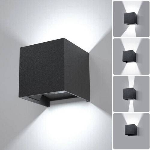 LED Wall Light Cube 12W Waterproof Outdoor Indoor Lighting Fixtures Cool - STripleB 