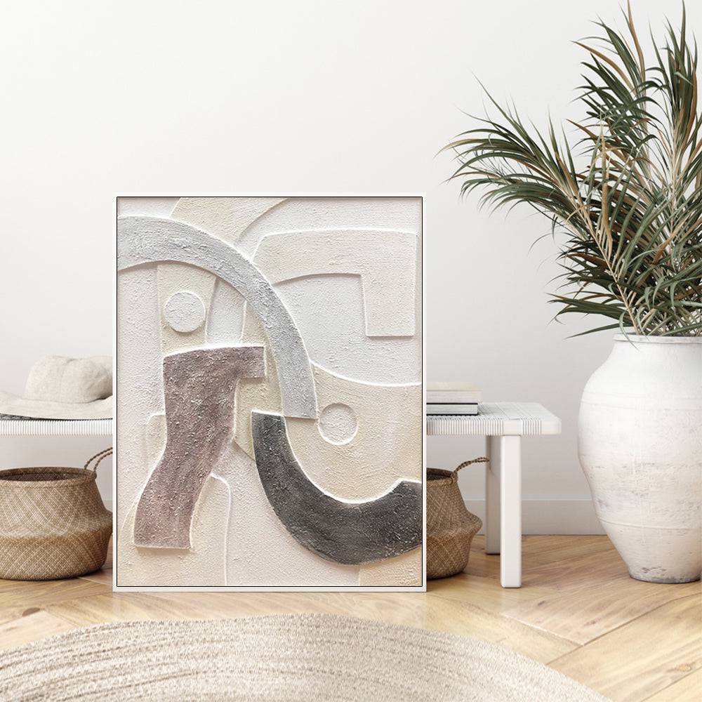 Abstract Painting on Framed Canvas - 80 x 100 - STripleB 