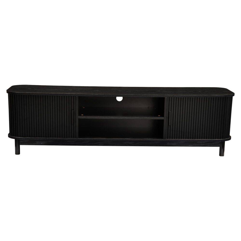 Ribbed Black Entertainment Unit - STripleB 