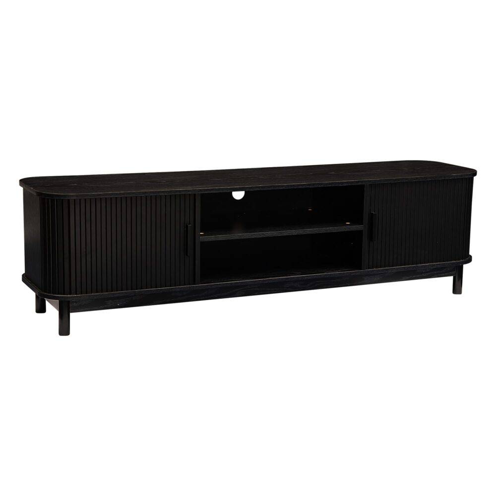 Ribbed Black Entertainment Unit - STripleB 