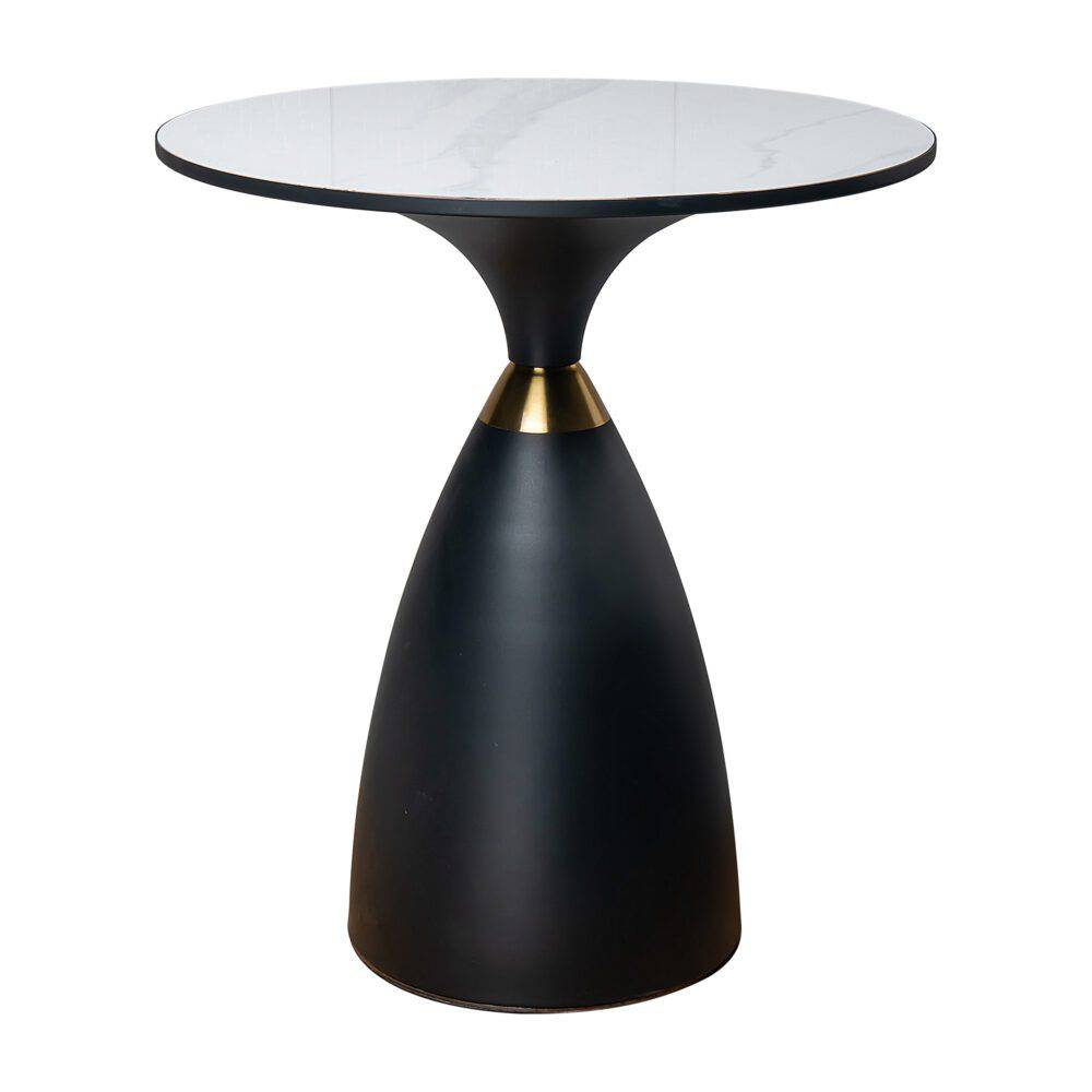 Midnight Elegance Drum Side Table - STripleB 