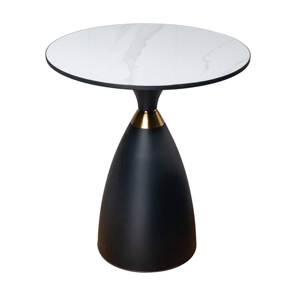 Midnight Elegance Drum Side Table - STripleB 