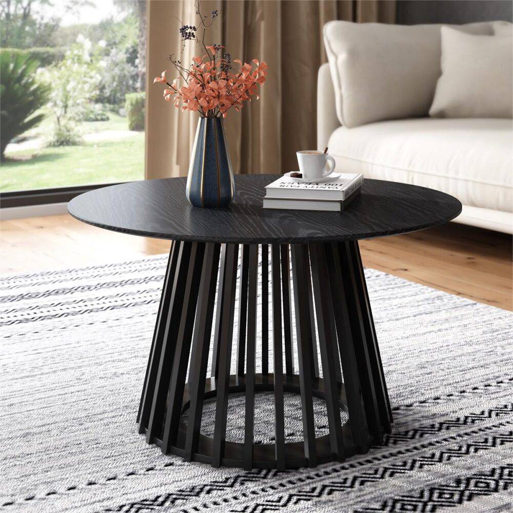 Palmer Slatted Sphere Coffee Table - STripleB 