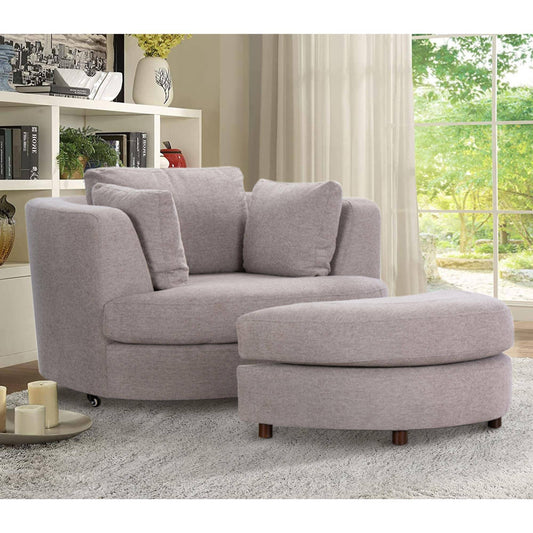 Sofa Love Chair Fabric Swivel Armchair - STripleB 