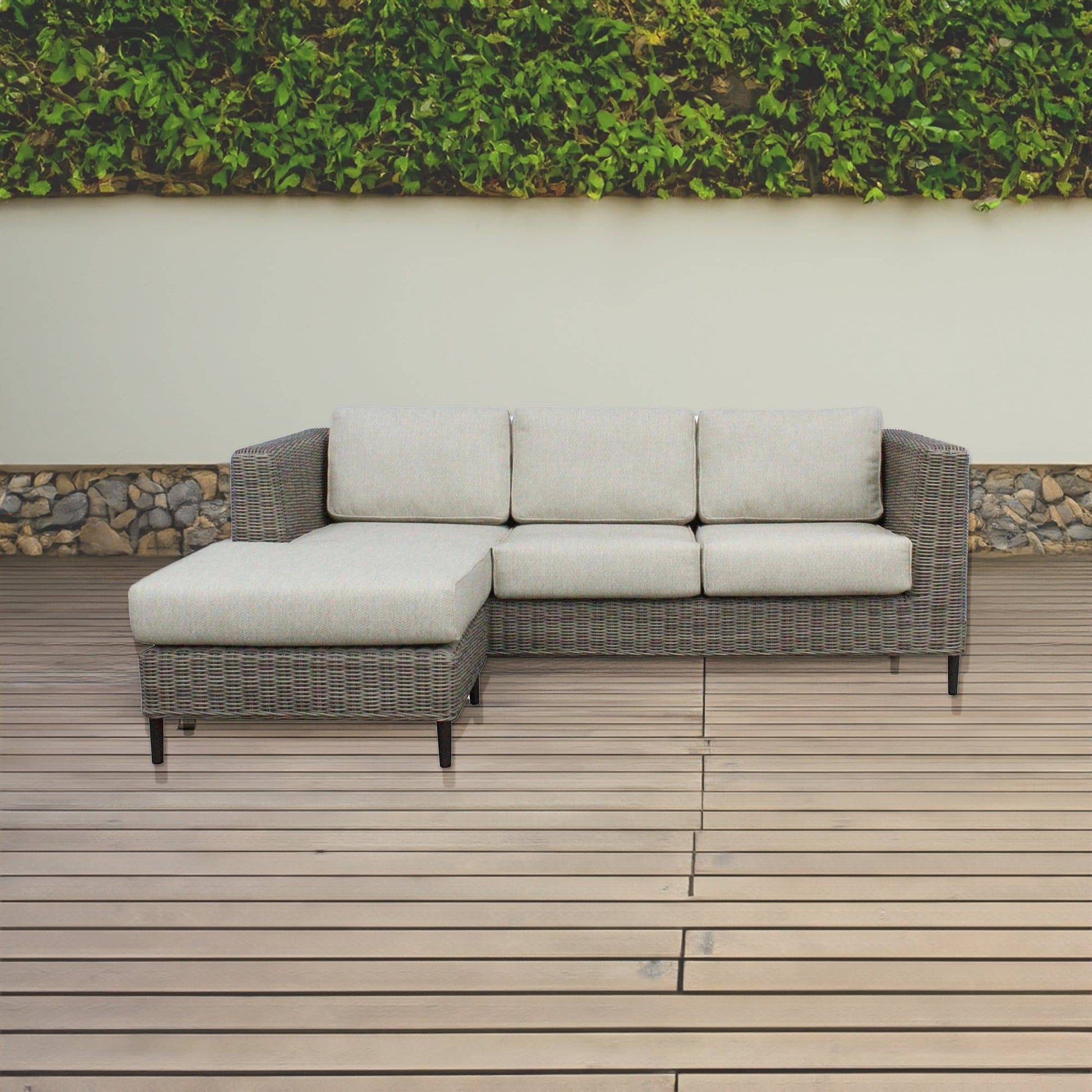 3-Seater Outdoor Sofa - Light Grey - STripleB 