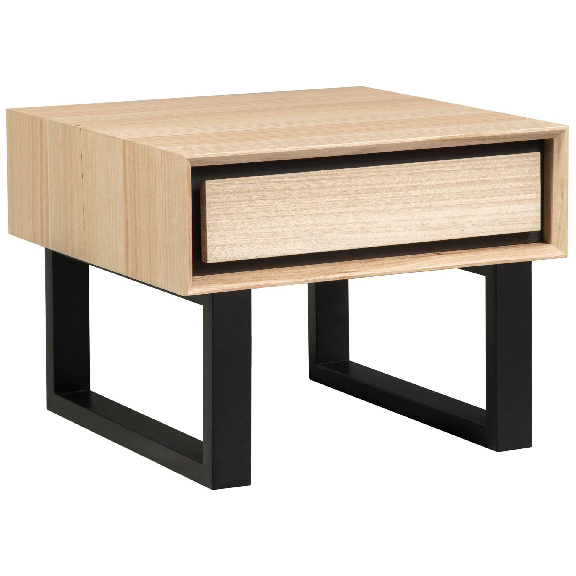 Solid Messmate Timber Wood Sofa / Bedside Table - STripleB 