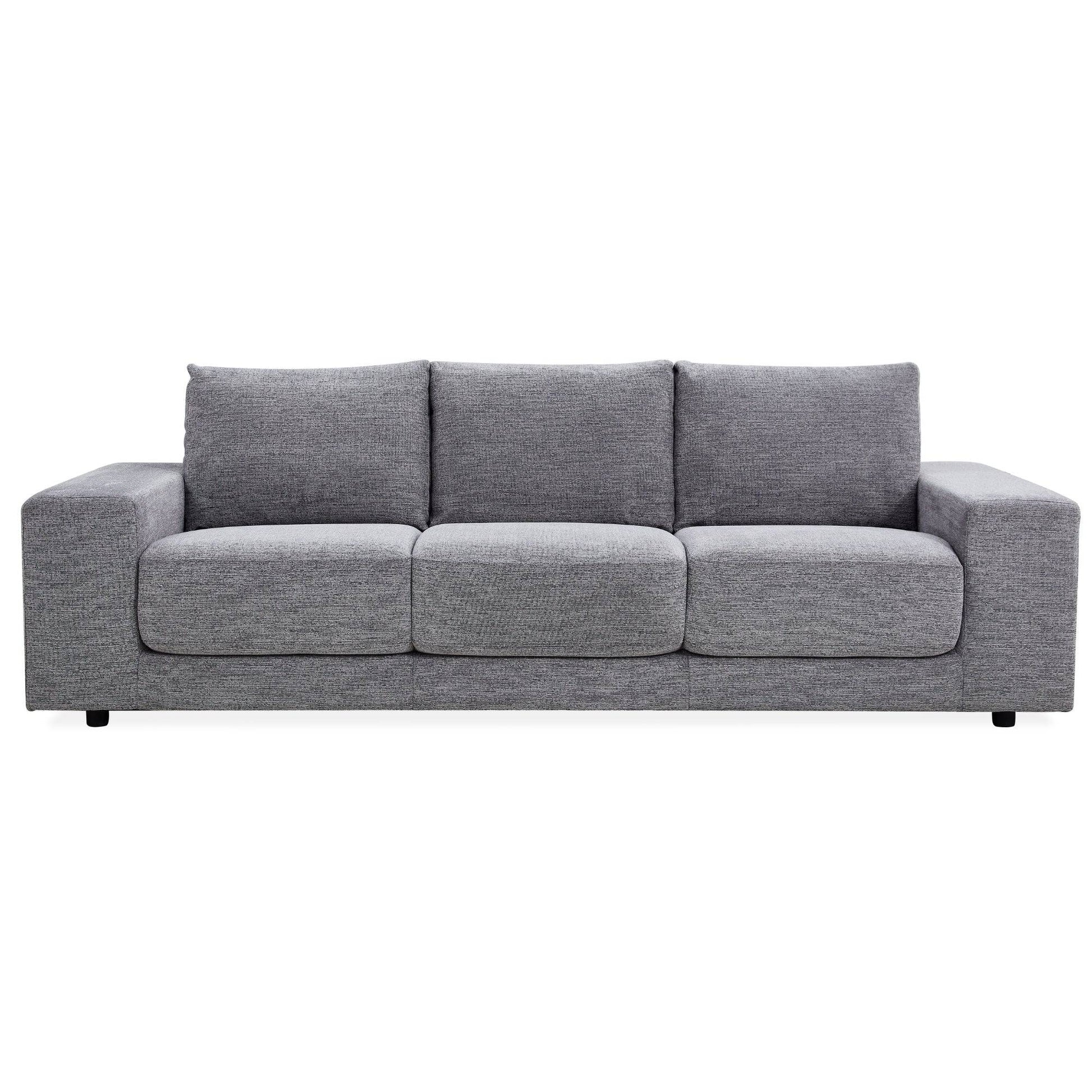 4 + 3-Seater Sofa - Lounge Couch - Fog - STripleB 