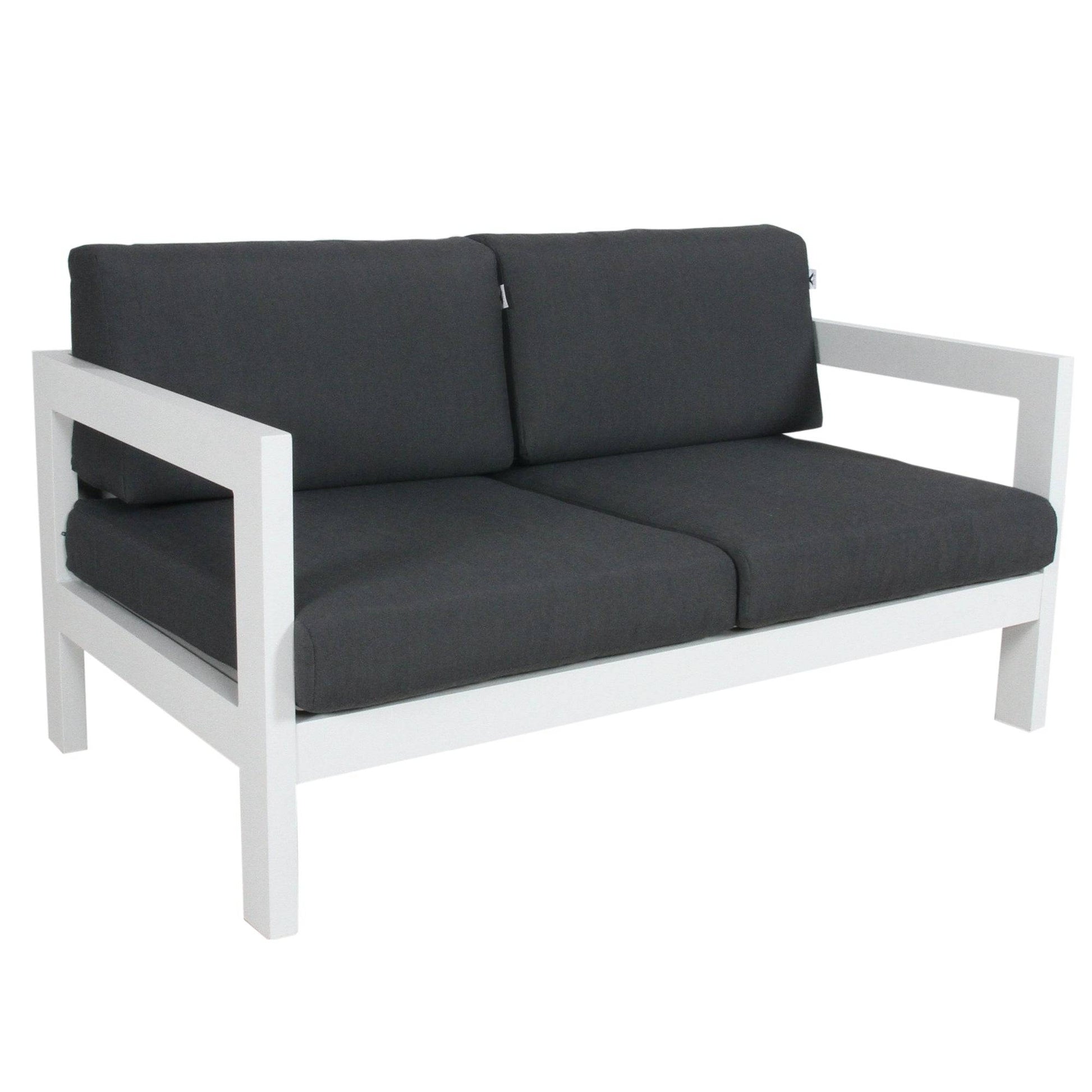 2-Seater Outdoor Sofa Lounge - White - STripleB 