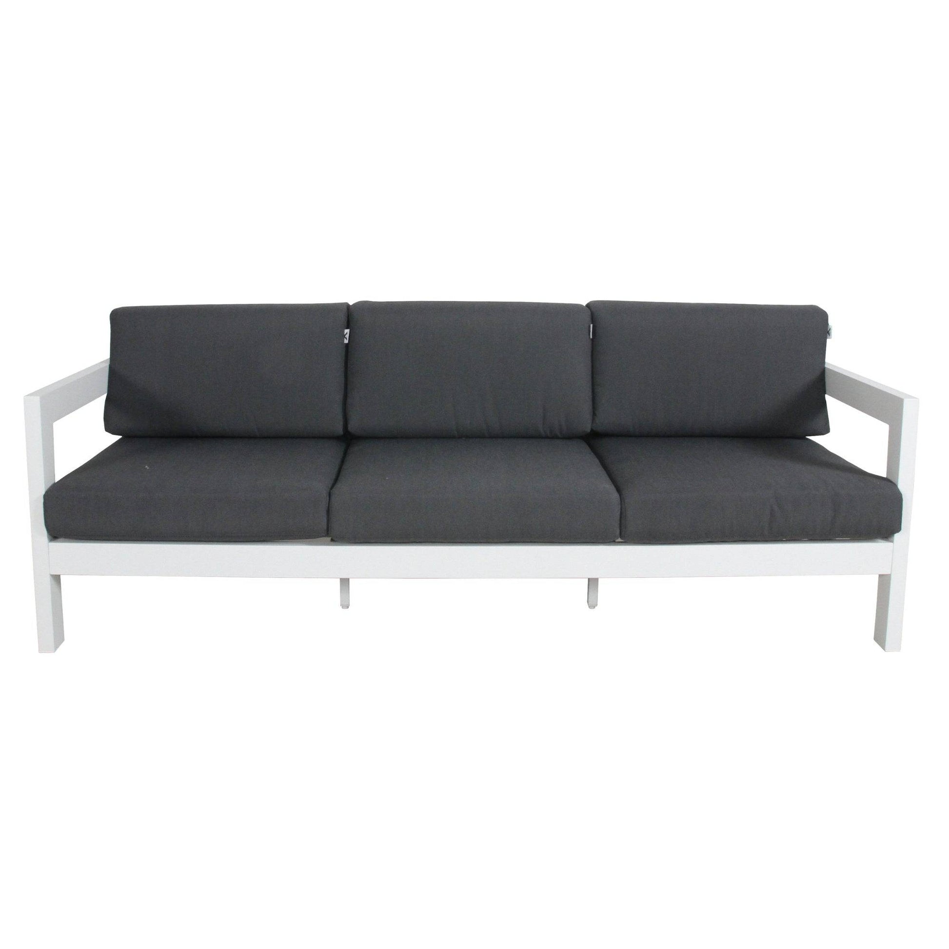 3-Seater Outdoor Sofa Lounge - White - STripleB 