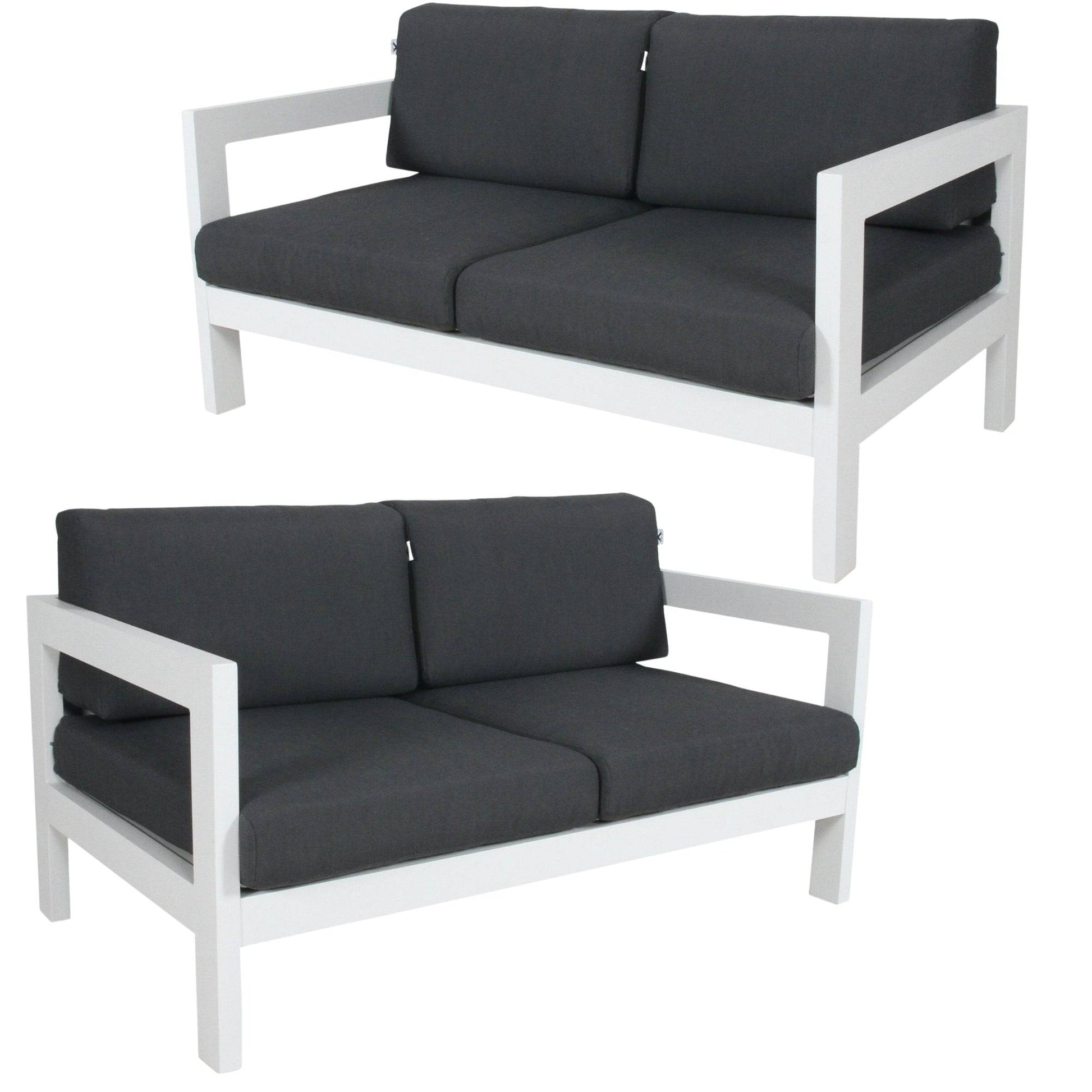 2pc Set 2+2 Seater Outdoor Sofa Lounge - STripleB 