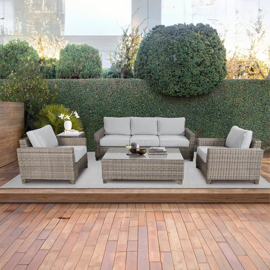 2+1+1-Seater Wicker Rattan Outdoor Sofa - STripleB 