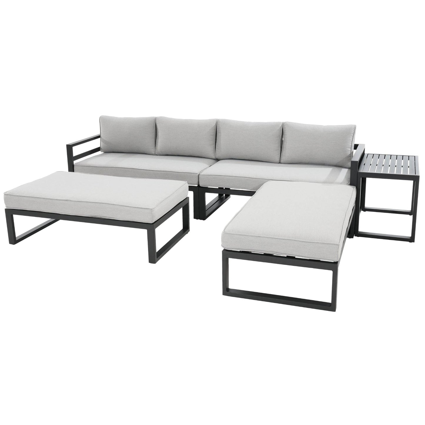 5pc Outdoor Sofa Set - Aluminium Frame - STripleB 